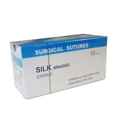 Non-absorbable sterile R Silk Braided surgical sutures