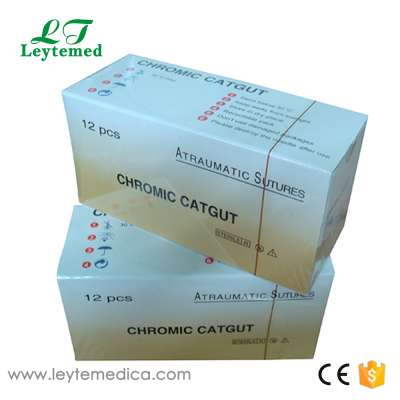 Disposable Medical Absorbable Chromic Catgut Surgical Suture for hospital surgery